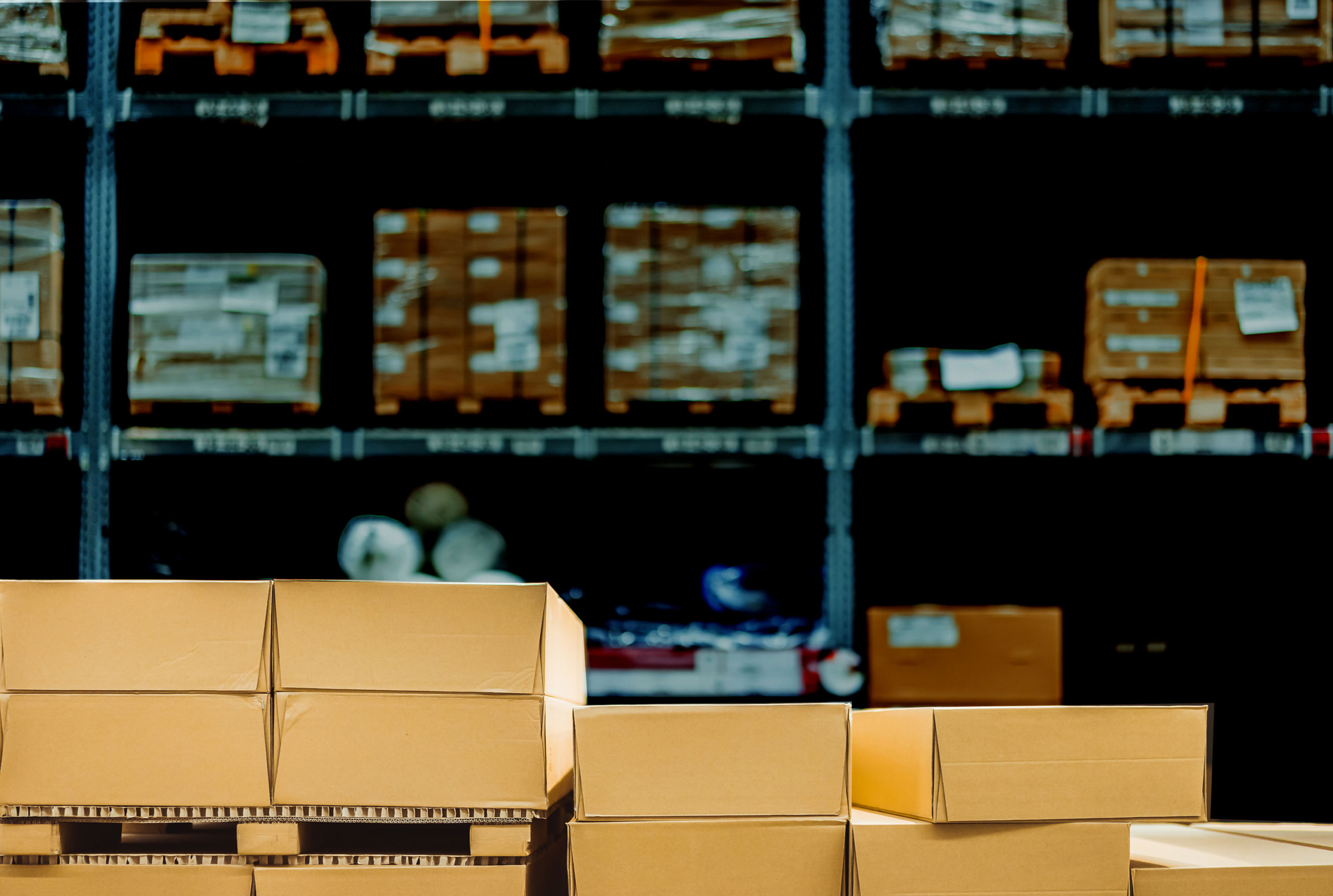 Warehousing services showing storage facilities